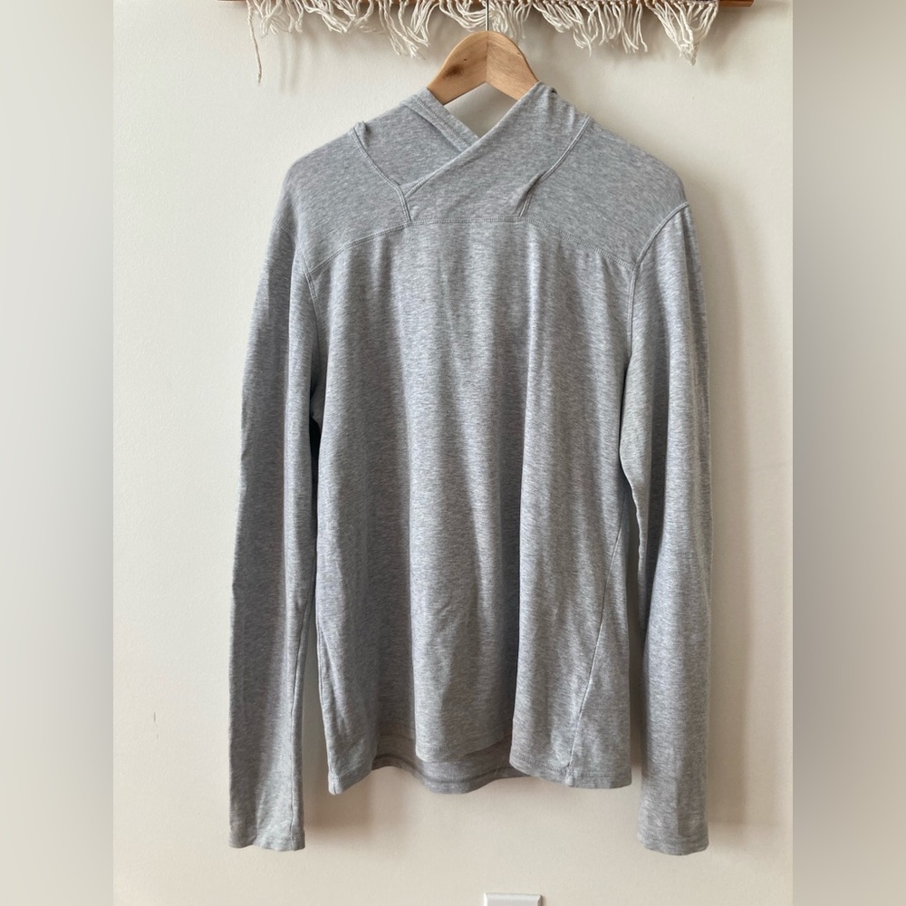 Nau tencel and cotton hooded shirt